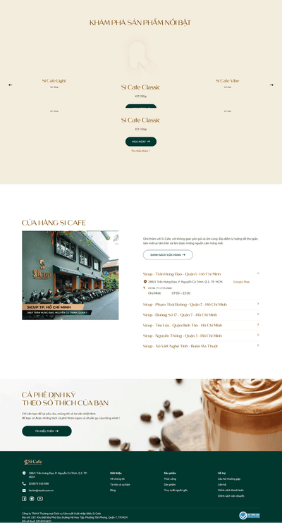 Si Cafe - WEB DESIGN - Ergonomie (UX / UI)