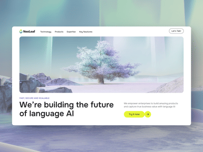 Website Design for NeoLeaf AI TECH platform - Creación de Sitios Web