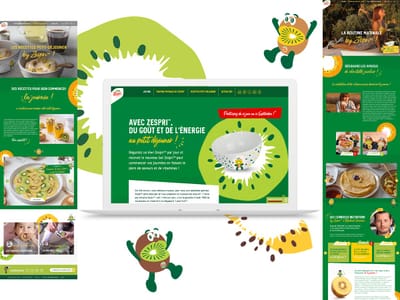 Site Zespri - Webseitengestaltung