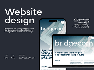 Bridgecom Website - Webseitengestaltung