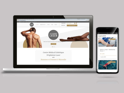 Site internet- La clinique laser - Website Creation