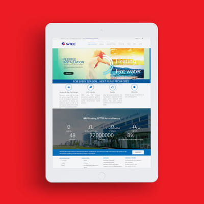 Gree Airconditioners - Website Creation