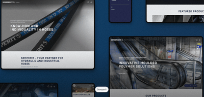 Semperit: B2B Website Relaunch - Website Creatie