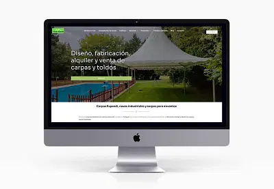 Rediseño web Carpas Expandi - Diseño Gráfico