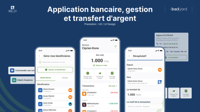 Application bancaire pour banque: BDU - CI - Application mobile