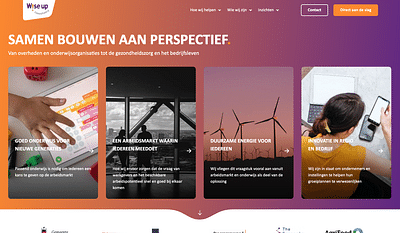 Nieuwe website en branding Wise Up Consultancy - Ergonomia (UX/UI)