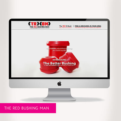 One-Page Website for The Red Bushing Man - Branding y posicionamiento de marca