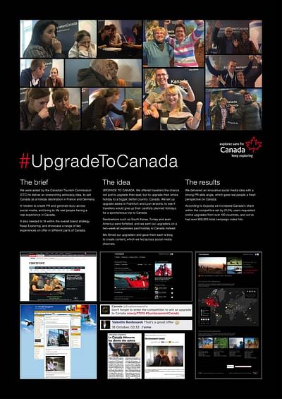 UPGRADE TO CANADA DESK - Publicidad