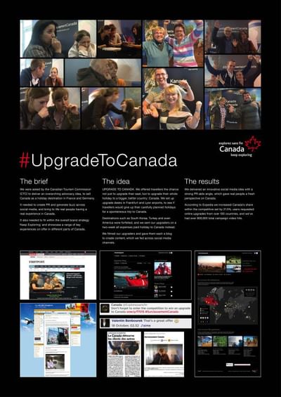 UPGRADE TO CANADA DESK - Pubblicità