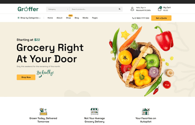 Grofer Website Design - Publicidad Online