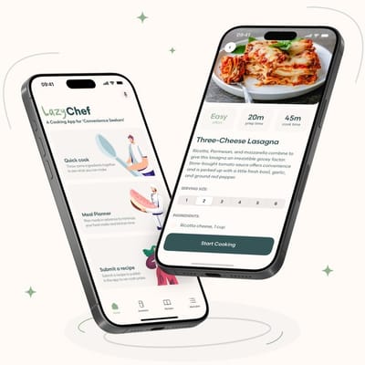 LazyChef (cooking app) - Mobile App
