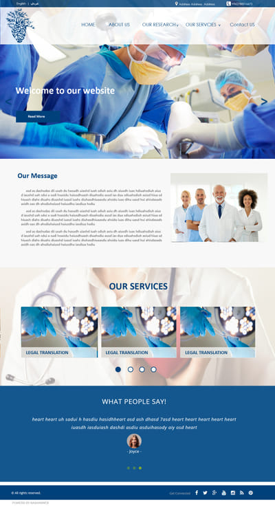 Web Design For  www.salhiyyah.com - Website Creation