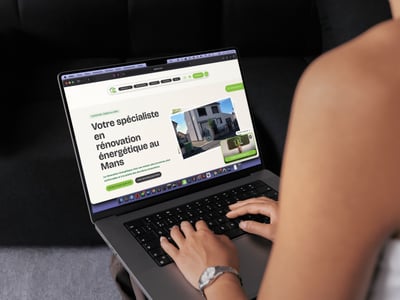 UP Rénov. Site web d'une entreprise de rénovation énergétique - Website Creation
