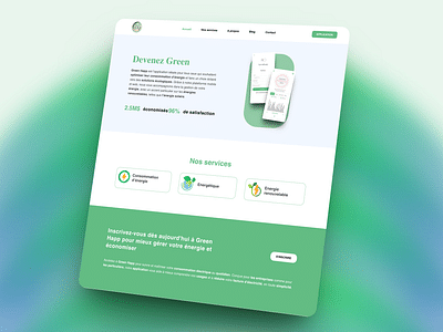 Greenhaap : Création site web - Mobile App