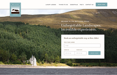 Website design for an English Country Estate - Estrategia digital