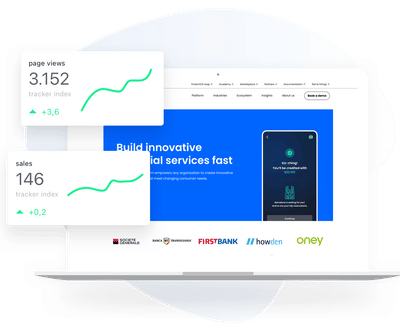 Driving growth together with FintechOS - Webseitengestaltung