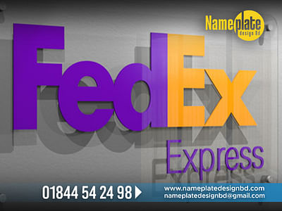 Glass Name Plate. Glass Name Plate For Office Name - Advertising
