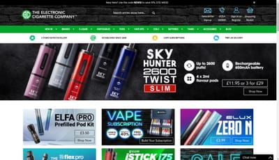 The Electronic Cigarette Company - SEO/Digital PR - E-commerce