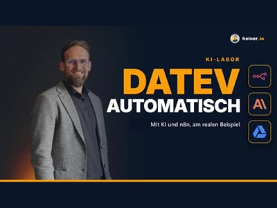 Rechnungen automatisch nach DATEV mit KI-Agent und n8n - Künstliche Intelligenz