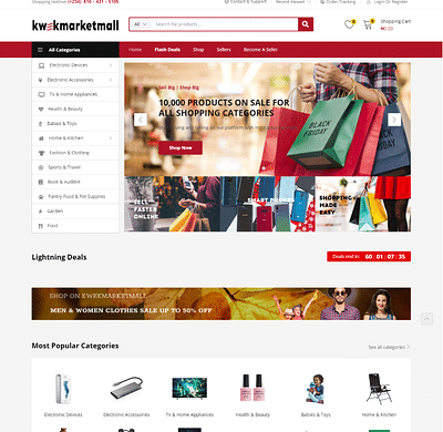 Kwekmarketmall Online MultiVendore Store - E-commerce