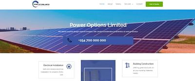 Web Design for Power Options LTD - Creación de Sitios Web