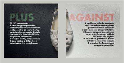 PLUS vs AGAINST - Graphic Design