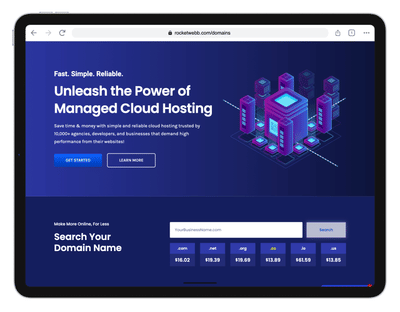 RocketWebb Hosting (Web & Domain Hosting platform Development) - Webseitengestaltung