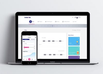 UI & UX Project for Instadiet platform - Ergonomy (UX/UI)