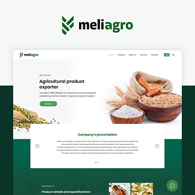 [Des-Dev] MeliAgro - Website Creatie