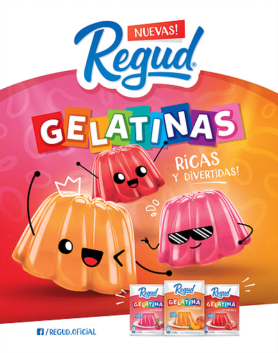 Diseño de packaging Gelatinas REGUD - Grafikdesign