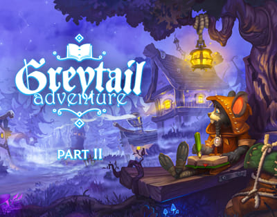 Greytail Adventure | 2D Game Art PART II (NO AI) - Graphic Design