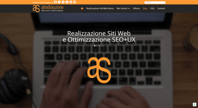 Il sito di altraSoluzione, con centinaia di parole chiave posizionate - Website Creation