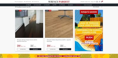 Surface Parquet - E-commerce
