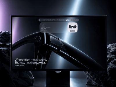 UI/UX Design & Development for Smart Eyewear site - Ergonomy (UX/UI)