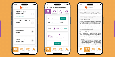 eGFR Calculators - Mobile App