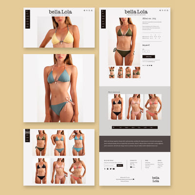 Tienda online para marca de ropa de baño - E-commerce