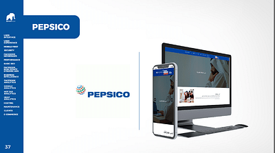 Pepsico - LMS website - Webseitengestaltung