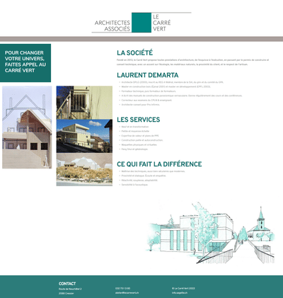 Site Web Le Carré Vert - Grafikdesign