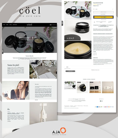 Web corporativa & ecommerce | Cöel Cosmetics - E-Commerce