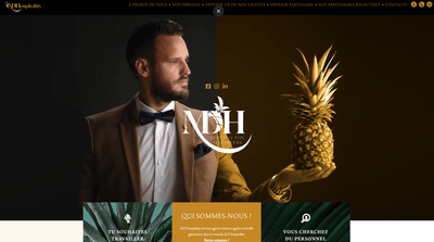Site de MDHospitality - E-commerce