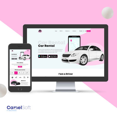 Rent Taxi app - Application web