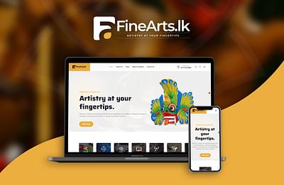FineArts.lk Website Development - Website Creation