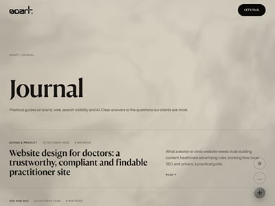 soart.studio — studio website, AI assistant and SEO/GEO - Website Creation