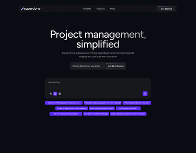 Superdone - Website Creation