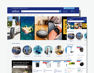 Wellbots: Shopify 2.0 Website Build - E-commerce