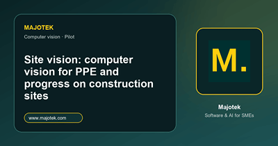 Site vision: computer vision for construction sites (pilot) - Artificial Intelligence