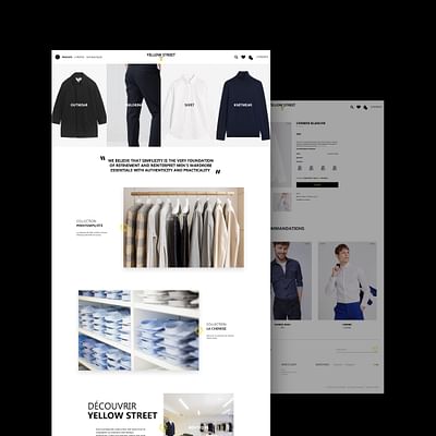 Yellow street – Site E-commerce // Mode - E-commerce