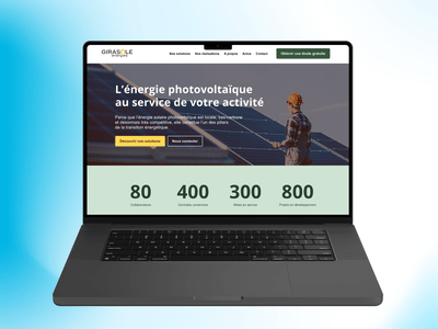 Girasole Energies : refonte complète site vitrine - Création de site internet