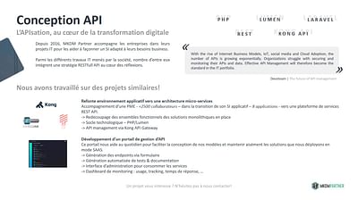 Présentation Offre - Conception API - Application web