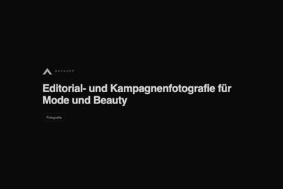 Editorial- und Kampagnenfotografie für Mode und Beauty - Photography